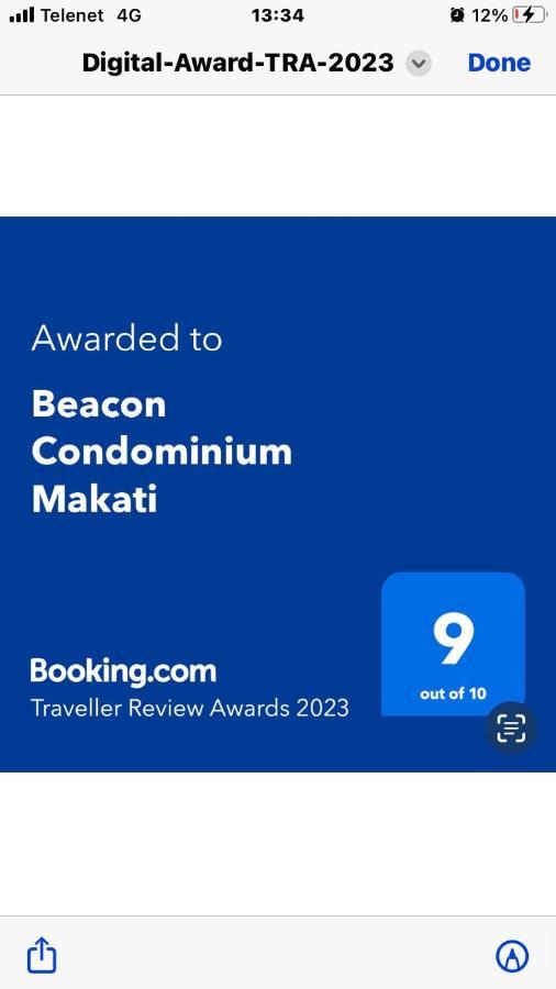 Beacon Makati Condo Free Pool Access Free Wifi 100Mbps & Free Netflix Manila Zewnętrze zdjęcie
